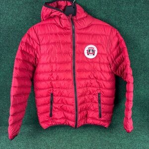 Target Employee Jacket Mens Large Drive Up Puffer Quilted Embroidered Insulated